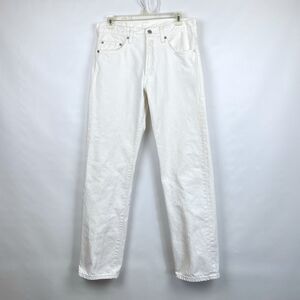 VTG 2003 Levi's 501 Men's 31x32 (tag) White Denim Jeans Button Fly 31x31 Actual